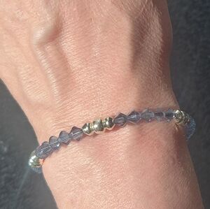 Alex and Ani Blue and Gold Bracelet